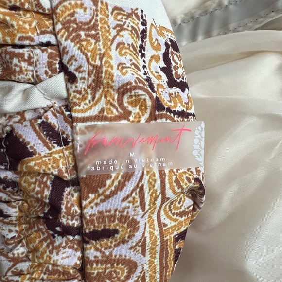 NWT Free People Movement Alpine Glow Printed Snow Bib Brushed Sail Paisley - Picture 13 of 16